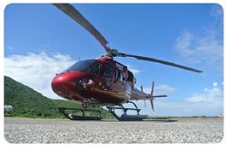 Eurocopter AS 355-N Helicopter in St. Maarten